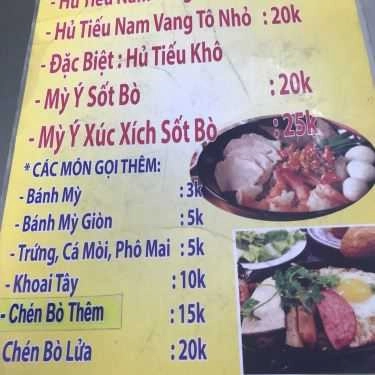 Thực đơn- Ăn vặt Quán Ăn Sài Gòn