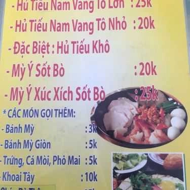 Thực đơn- Ăn vặt Quán Ăn Sài Gòn