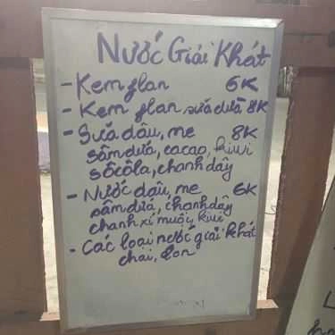 Thực đơn- Quán Ăn Vặt - Huỳnh Thúc Kháng