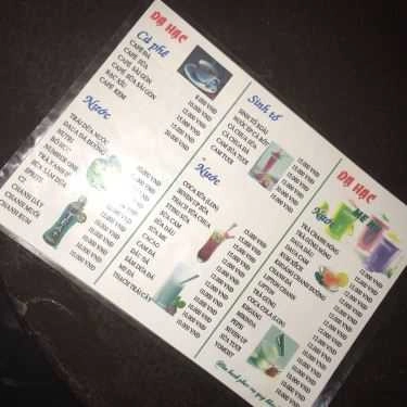 Thực đơn- Dạ Hạc - Kem & Coffee