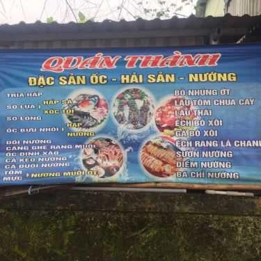 Thực đơn- Quán Nhậu Quán Thành - Món Nhậu Bình Dân