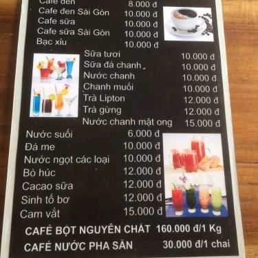Thực đơn- Quy Cafe
