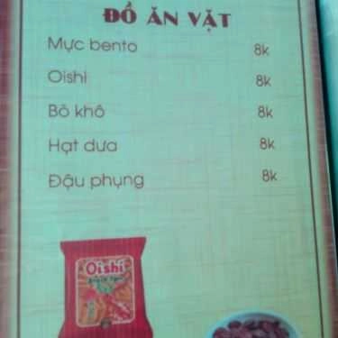 Thực đơn- Quỳnh Cafe
