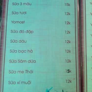 Thực đơn- Quỳnh Cafe