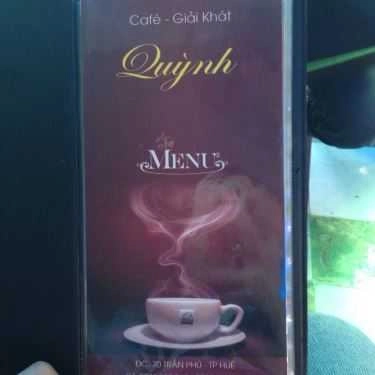 Thực đơn- Quỳnh Cafe