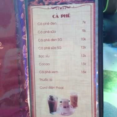 Thực đơn- Quỳnh Cafe