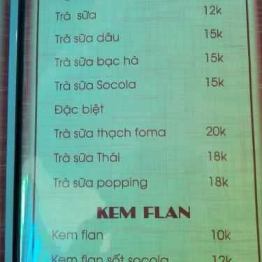 Thực đơn- Quỳnh Cafe