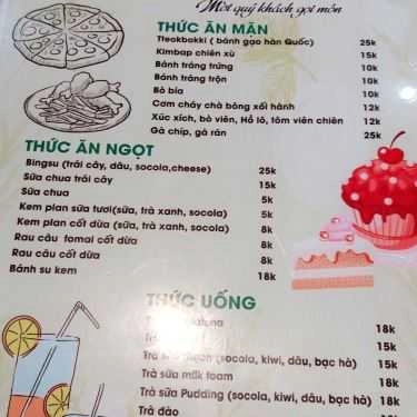 Thực đơn- Ăn vặt ReeGoo Food & Drink