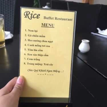 Thực đơn- Nhà Hàng Rice Buffet Restaurant