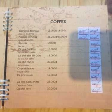 Thực đơn- Rosy Cafe