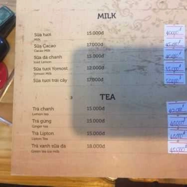 Thực đơn- Rosy Cafe