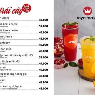 Thực đơn- Cafe Royaltea Huế - Bà Triệu