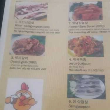 Thực đơn- Nhà Hàng Seoul Restaurant - Bến Nghé