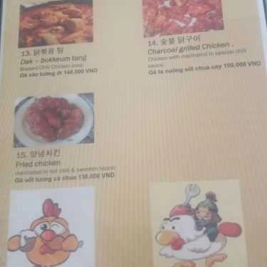 Thực đơn- Nhà Hàng Seoul Restaurant - Bến Nghé