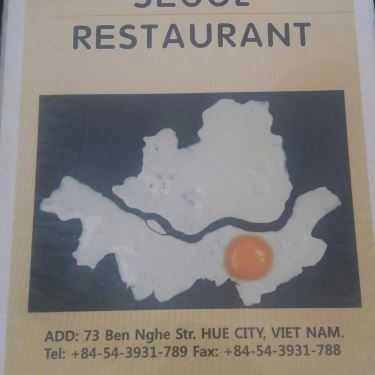 Thực đơn- Nhà Hàng Seoul Restaurant - Bến Nghé