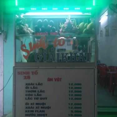 Thực đơn- Cafe Sinh Tố - Phan Bội Châu