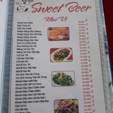 Thực đơn- Nhà Hàng Sweet Beer Restaurant - Các Món Nhậu