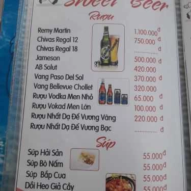Thực đơn- Nhà Hàng Sweet Beer Restaurant - Các Món Nhậu