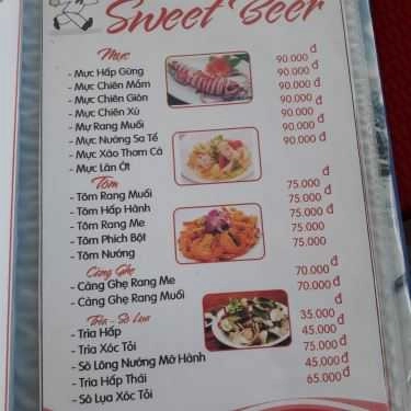 Thực đơn- Nhà Hàng Sweet Beer Restaurant - Các Món Nhậu