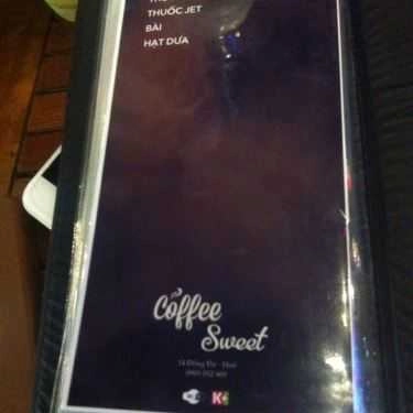 Thực đơn- Sweet Cafe