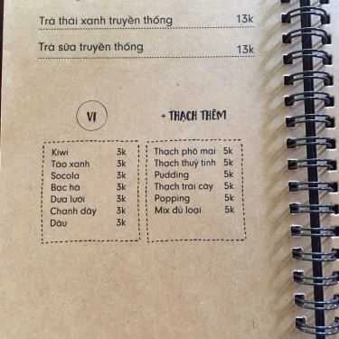 Thực đơn- Thảo Uyên Cafe