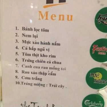 Thực đơn- Nhà Hàng The Temple Restaurant - Món Huế
