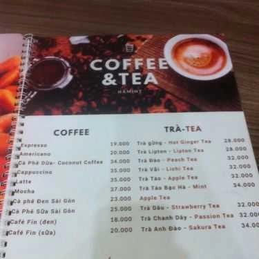 Thực đơn- Cafe Tiệm Bánh Hamint Kitchen - Bến Nghé