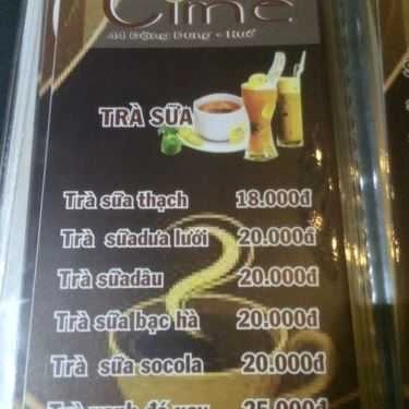 Thực đơn- Time Cafe