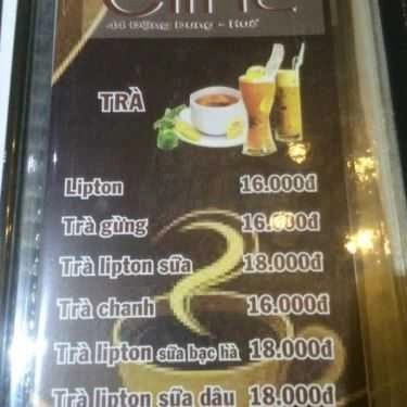 Thực đơn- Time Cafe