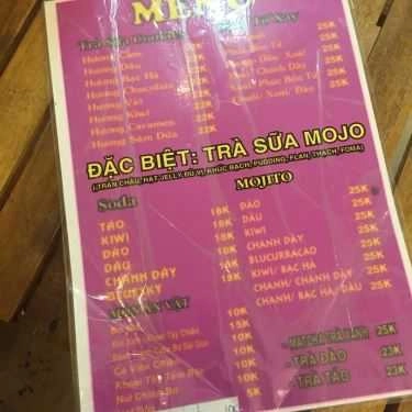 Thực đơn- Ăn vặt Trà Sữa Tô Mojo