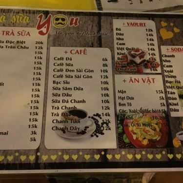 Thực đơn- Ăn vặt Trà Sữa You
