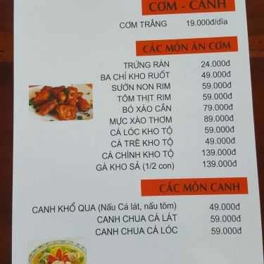 Thực đơn- Nhà Hàng Trường Tiền Cafe & Restaurant