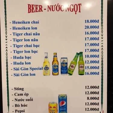 Thực đơn- Nhà Hàng TYPHU Cafe & Restaurant