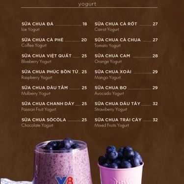 Thực đơn- V8 Cafe