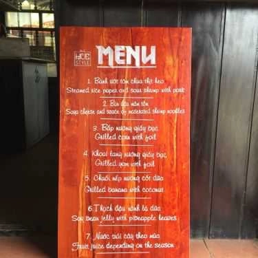 Thực đơn- Nhà Hàng Vietnamese Native Food - Bún Đậu & Bánh Ướt Tôm Chua
