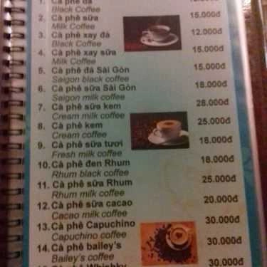 Thực đơn- Villa Cafe