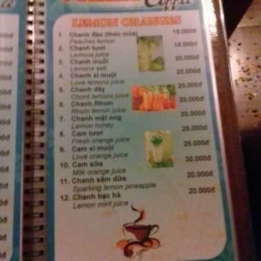 Thực đơn- Villa Cafe