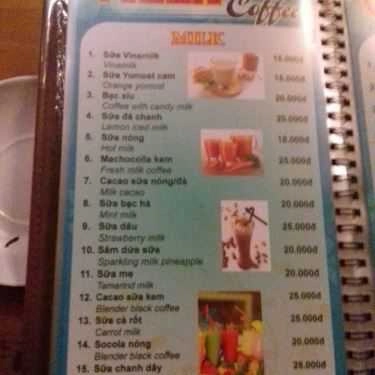 Thực đơn- Villa Cafe