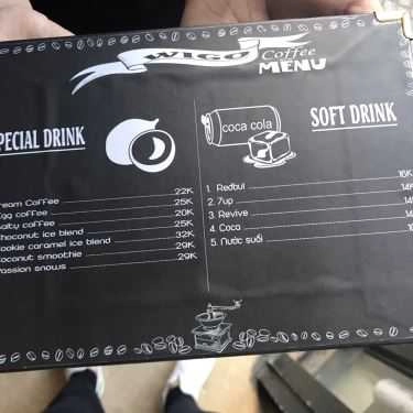Thực đơn- WIGO Coffee
