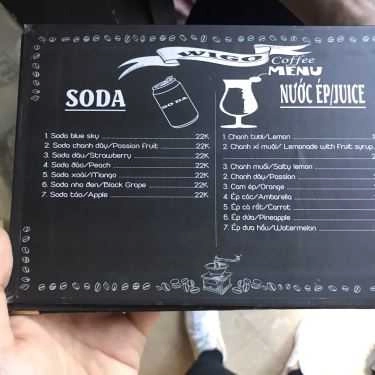 Thực đơn- WIGO Coffee