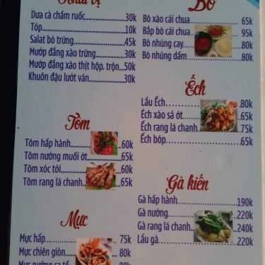 Thực đơn- Quán Nhậu Xỉn Quán - Món Nhậu Hải Sản & Đồng Quê