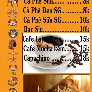 Thực đơn- Zodiac - Coffee Take Away