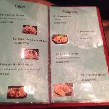 Thực đơn- Nhà Hàng Nori Res - Mì Udon - Nam Kỳ Khởi Nghĩa