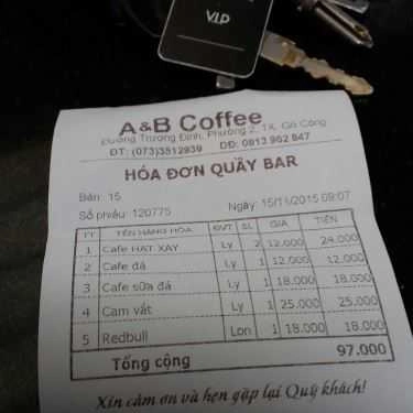 Tổng hợp- A&B Coffee - Trương Định