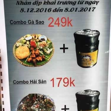 Thực đơn- Quán Nhậu Bia Bom - Đặc Sản Gà Sao