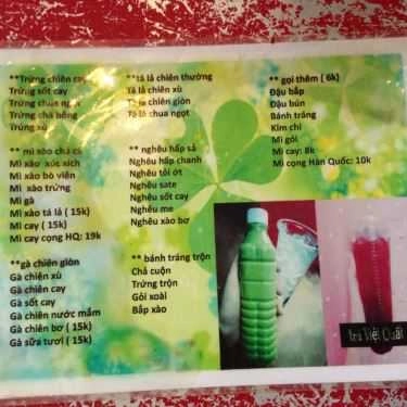 Thực đơn- Quán Ăn Ăn Vặt Somyho - Thủ Khoa Huân