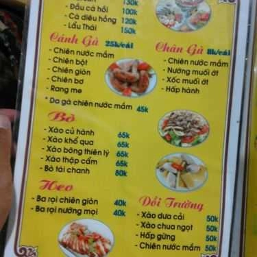 Thực đơn- Quán Nhậu Mỹ Khê - Hải Sản & BBQ