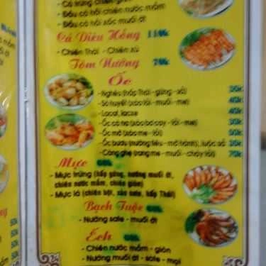 Thực đơn- Quán Nhậu Mỹ Khê - Hải Sản & BBQ