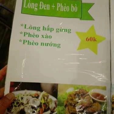 Thực đơn- Quán Ăn Bê Thui Lê Nguyễn