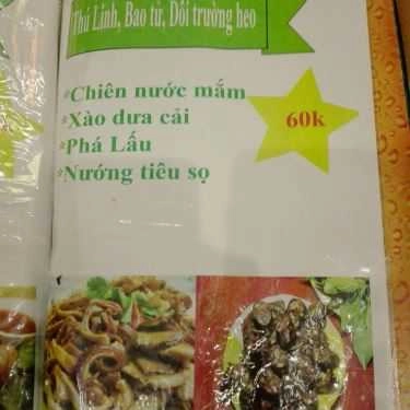 Thực đơn- Quán Ăn Bê Thui Lê Nguyễn